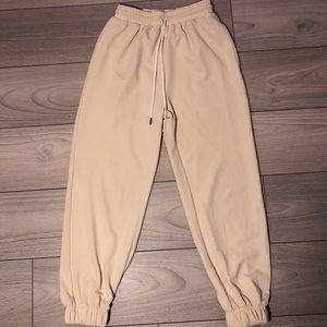 Cream Joggers